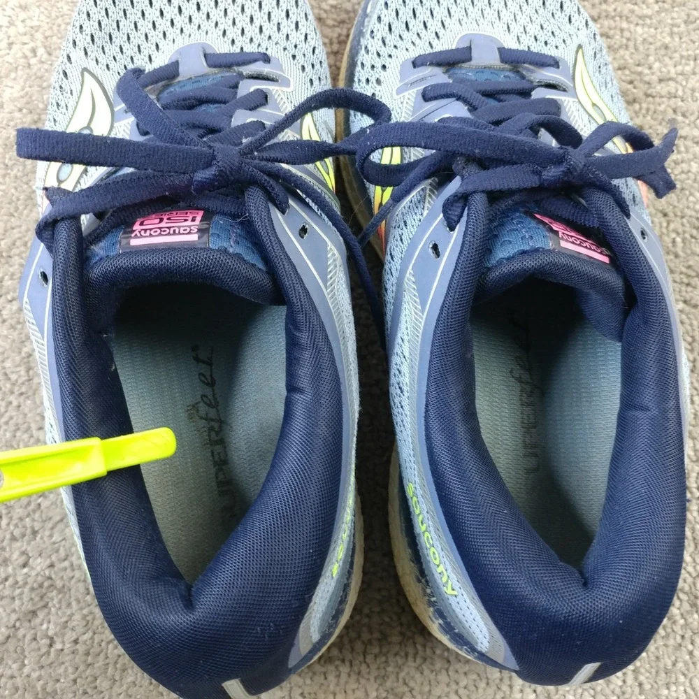 Saucony Triumph ISO 5 Womens Size 9 Running Shoes Blue Sneakers S10462-1